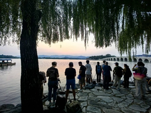 颐和园的日落风光